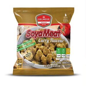 Delmege Curry Flavoured Soya Meat – 90g